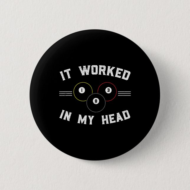Pool And Snooker Player3  6 Cm Round Badge (Front)