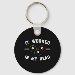 Pool And Snooker Player3  Key Ring