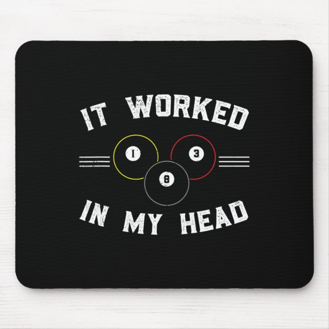 Pool And Snooker Player3  Mouse Mat (Front)