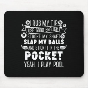 Pool And Snooker Player  Mouse Mat