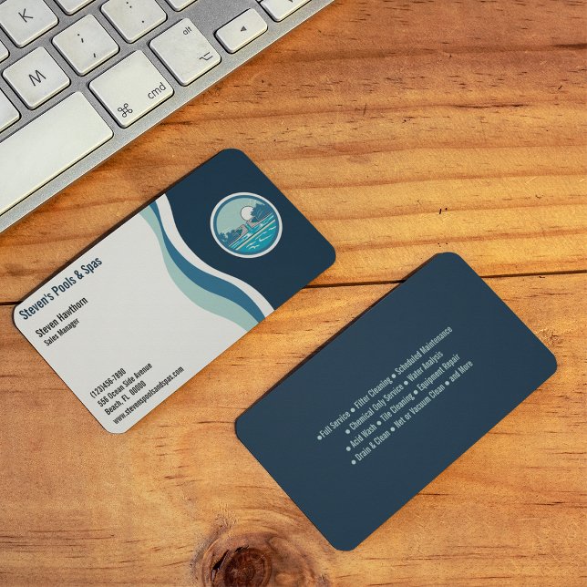 Pool and Spa Services Business Card (Creator Uploaded)