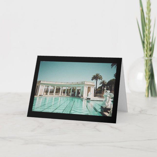 pool at Hearst Castle... Card (Front)