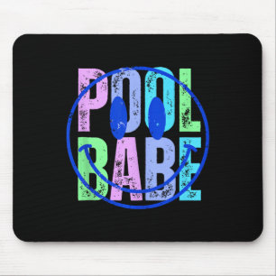 Pool Babe Vintage Family Matching Funny Summer Vac Mouse Mat
