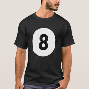 Pool Ball 8 Billiards Colour Matching Halloween Co T-Shirt