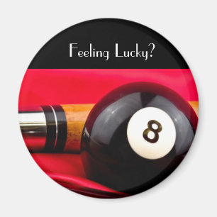 Pool Ball and cue Magnet