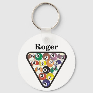 Pool Ball Rack Key Ring