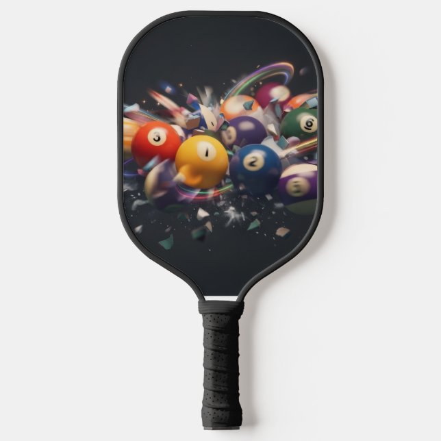 Pool Ball Style Pickleball Paddle (Front)