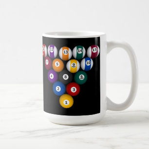 Pool Balls: Billiards: Coffee Mug: Pool Balls Mug