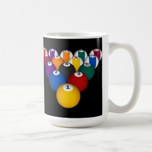 Pool Balls: Billiards: Coffee Mug: Pool Balls Mug