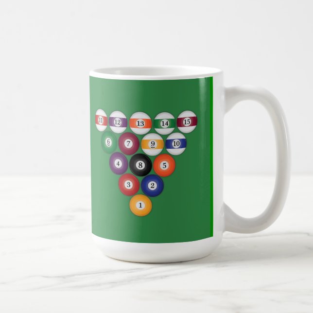 Pool Balls / Billiards: Coffee Mugs (Right)