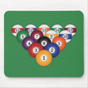 Pool Balls / Billiards: Mousepad