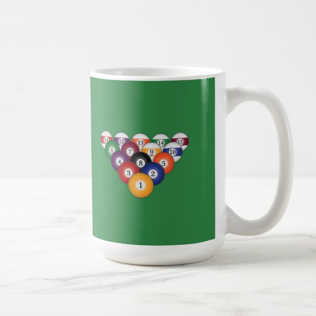 Pool Balls / Billiards: Mugs (Right)