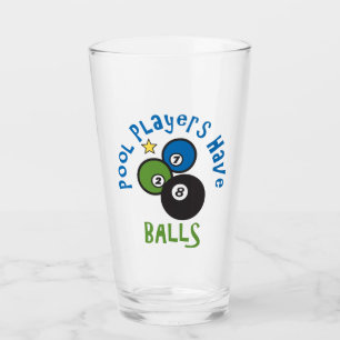 Pool Balls Glass