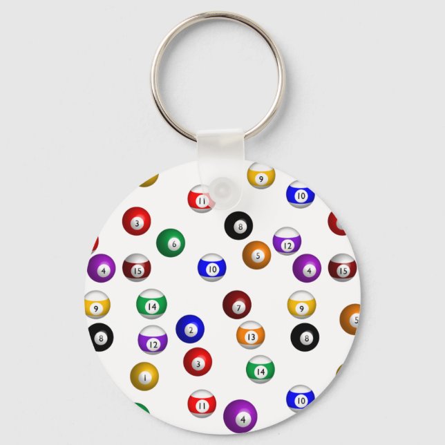 Pool Balls Key Ring (Front)