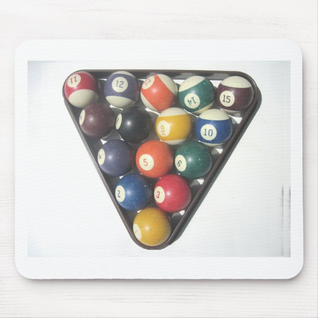 Pool Balls Mouse Mat (Front)
