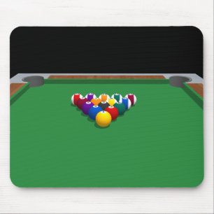 Pool Balls on Table: 3D Model: Mouse Mat