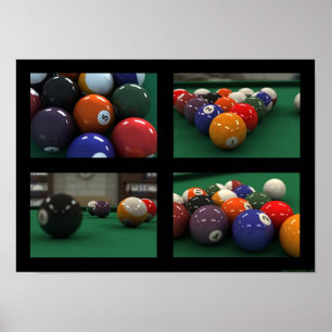pool balls poster