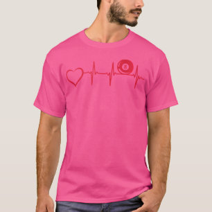 Pool Billiard Heartbeat Heart 8-Ball Pool Billiard T-Shirt