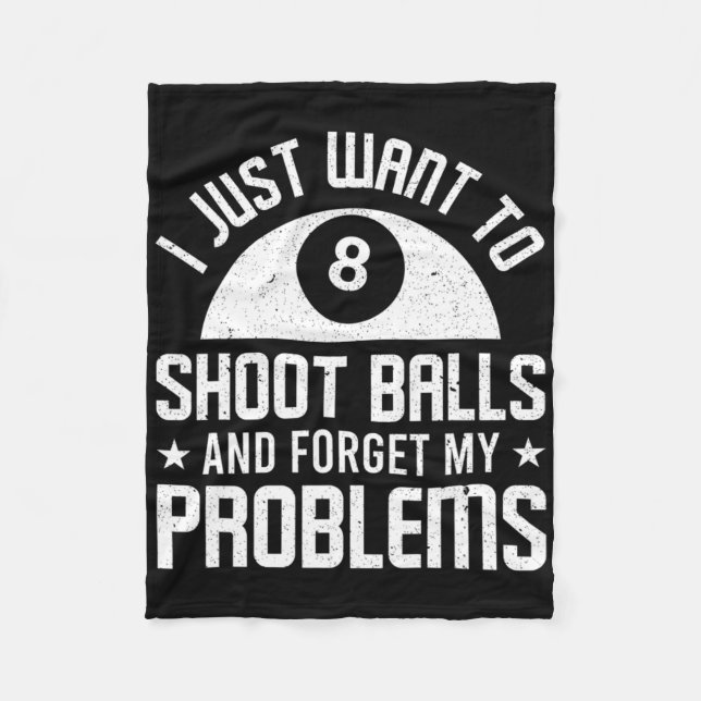 Pool Billiard Outfit For Pool Player Billiard Play Fleece Blanket (Front)