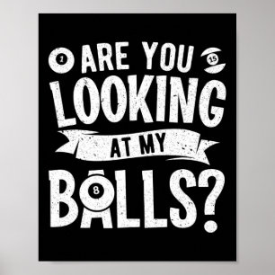 Pool Billiard Outfit For Pool Player Billiard Play Poster