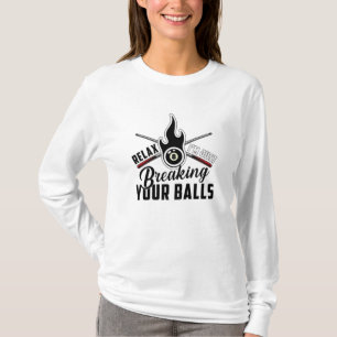 Pool Billiard Snooker 8 Ball Billiards Funny Gift T-Shirt
