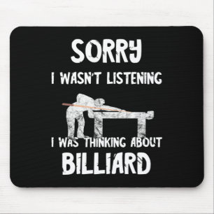 Pool Billiard Snooker Player 8 Ll Playing Billiard Mouse Mat