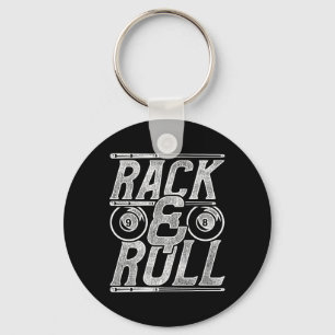 Pool Billiard Snooker Player Rack And Roll Key Ring