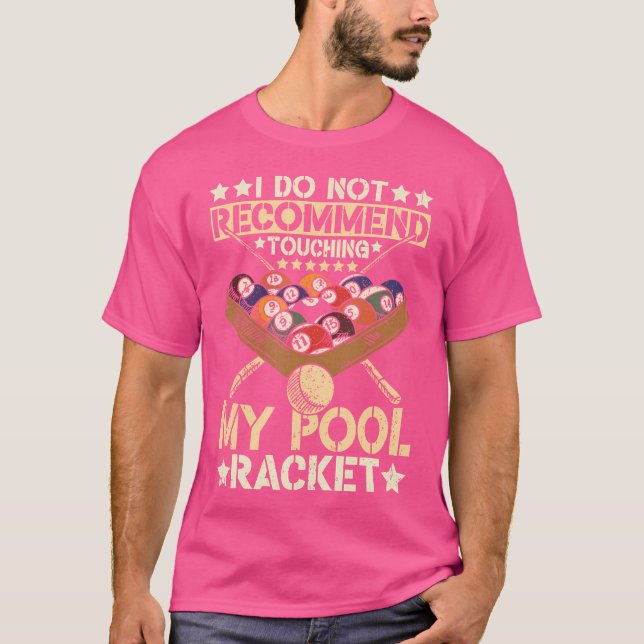 Pool Billiard Team 8 Ball Pool Billiard Player Bil T-Shirt (Front)