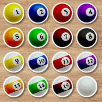 Pool Billiards Balls Full Set