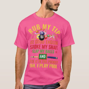 Pool Billiards Billiard Player Table Sport Game Pl T-Shirt