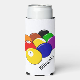 Pool Billiards Design Seltzer Can Cooler