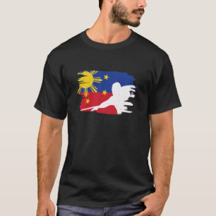 Pool Billiards Flag for Filipinos and Filipinas T-Shirt