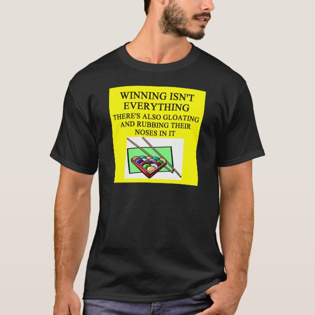 POOL billiards player T-Shirt (Front)