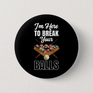 Pool Billiards Pool R Game Sports 8 Ll Cue Stick 6 Cm Round Badge
