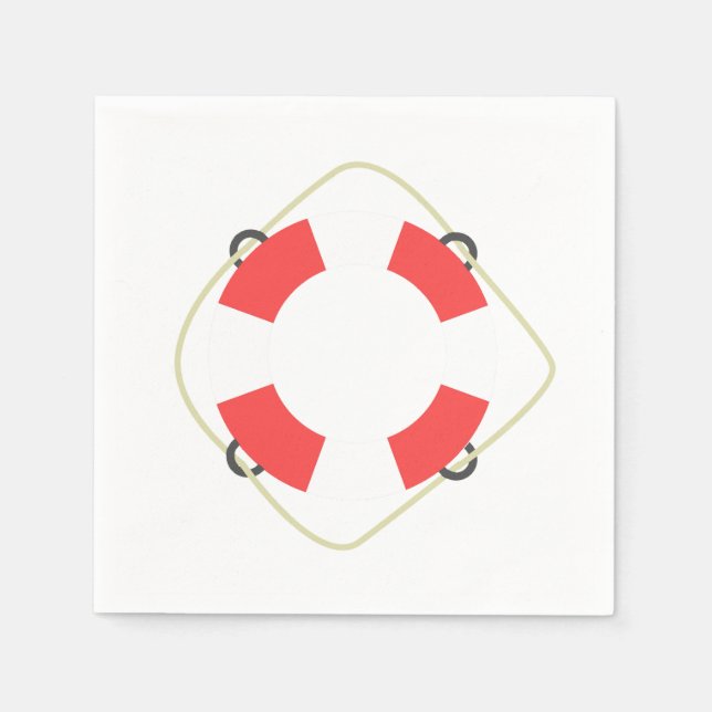 Pool Birthday Party Paper Napkins (Front)