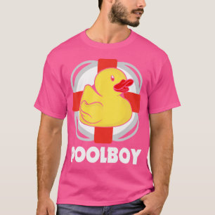 Pool Boy Swimming Pool Lifeguard T-Shirt