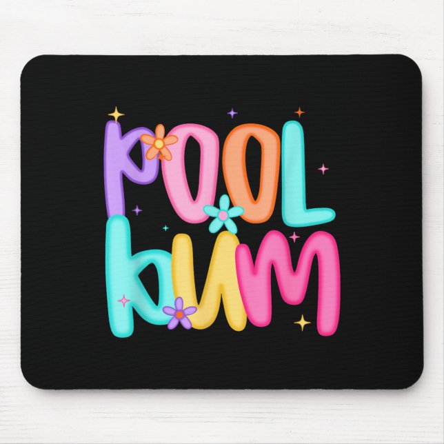Pool Bum Flower Power Summer Fun Mouse Mat (Front)