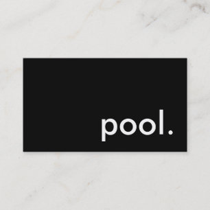 pool. business card