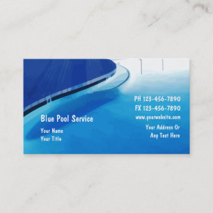 Pool Business Cards