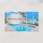 Pool Cage Repair Rescreening Business Cards (Front)