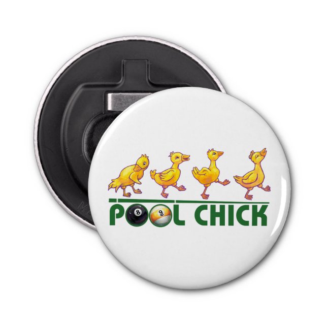 Pool Chick Bottle Opener (Front)