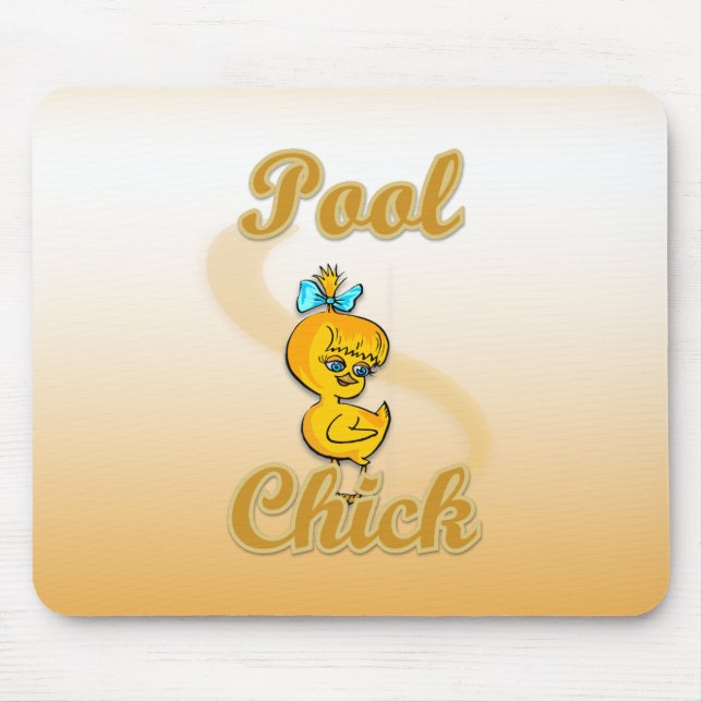 Pool Chick Mouse Mat (Front)