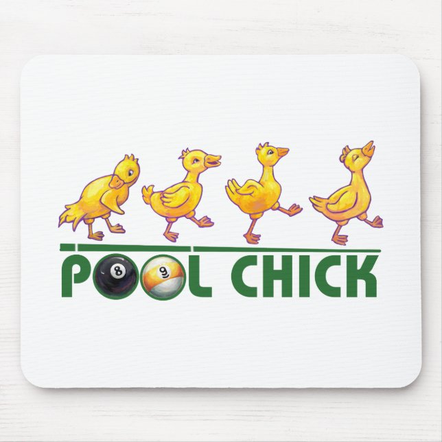 Pool Chick Mouse Mat (Front)