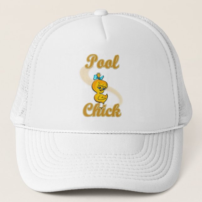 Pool Chick Trucker Hat (Front)