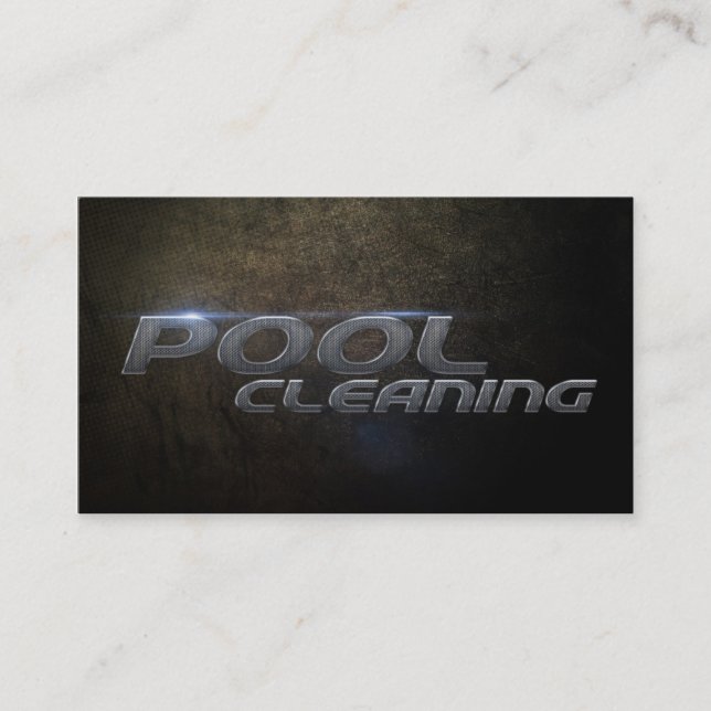 Pool cleaning Business card (Front)