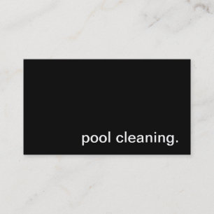 Pool Cleaning Business Card