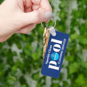 Pool Cleaning Service Key Ring