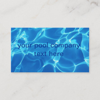 pool company business card