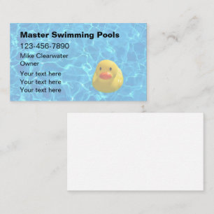 Pool Contactor Pool Water Theme Business Card