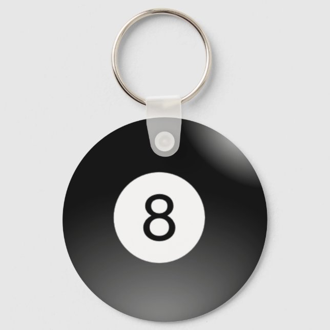 Pool cue ball key ring (Front)